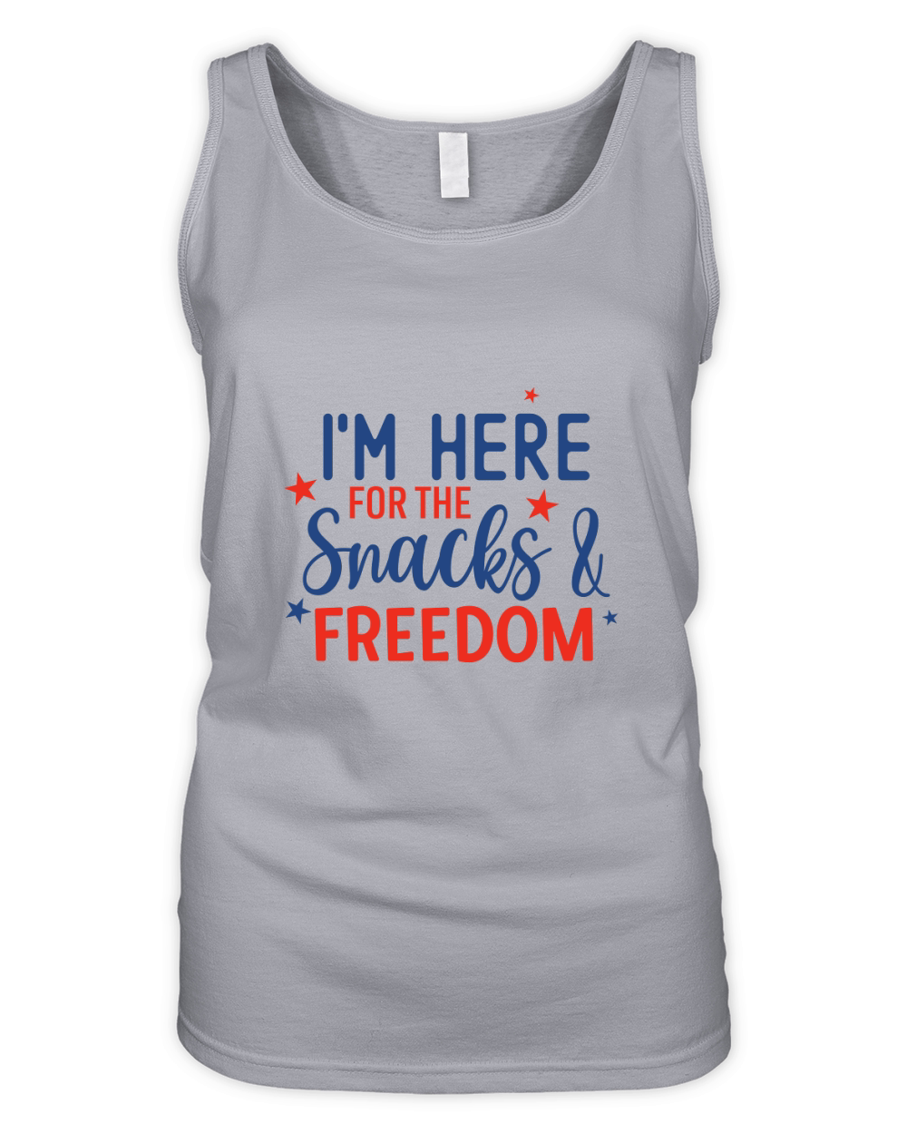 Im here for the snacks & freedom 2 Organic Women's Tank Top