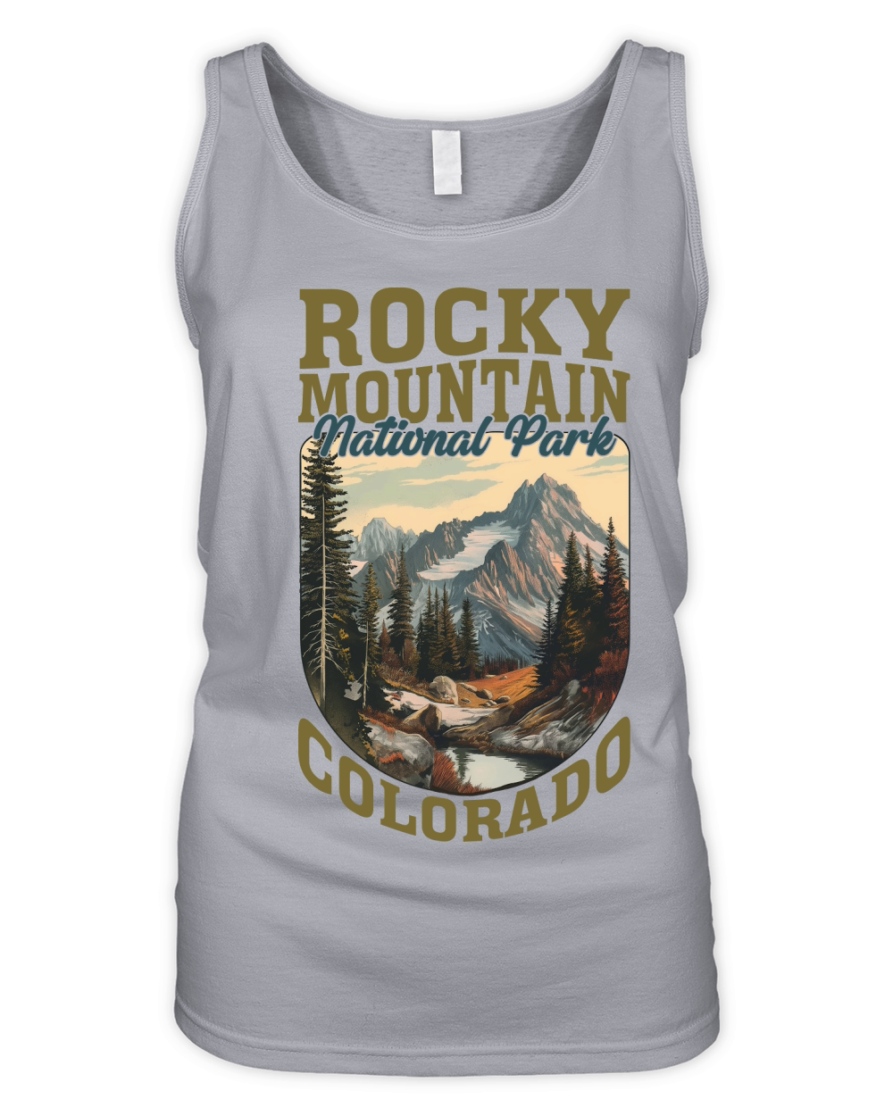 Rocky Mountain National Park Colorado Organic Women's Tank Top