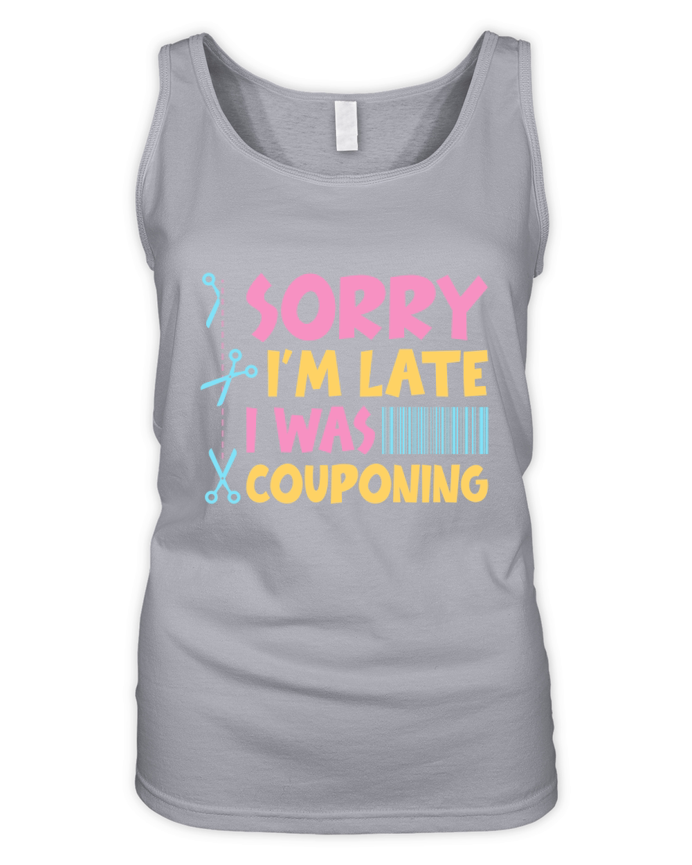 Sorry Im Late I was Couponing Organic Women's Tank Top