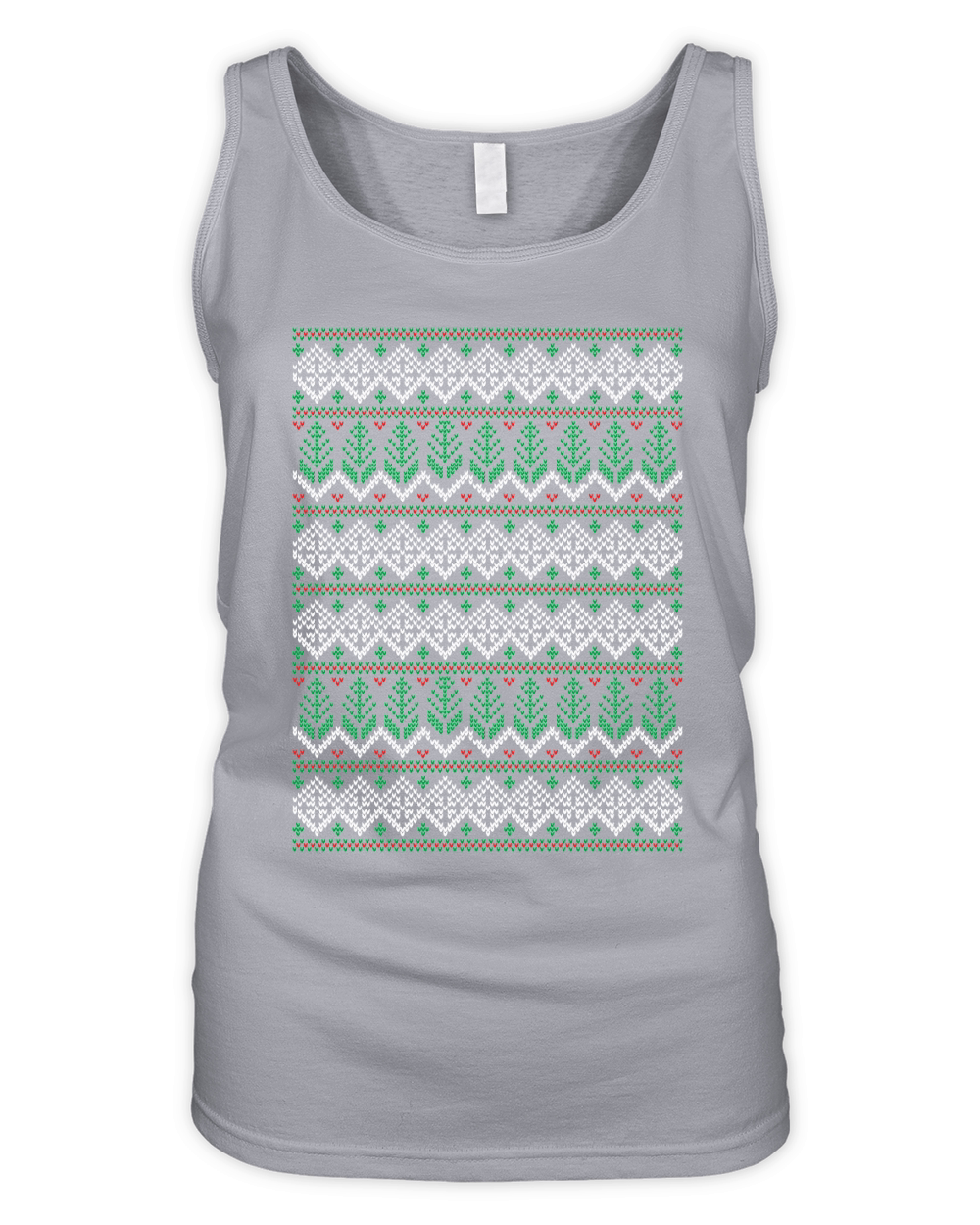 Ugly Christmas Patterns vector Organic Women's Tank Top