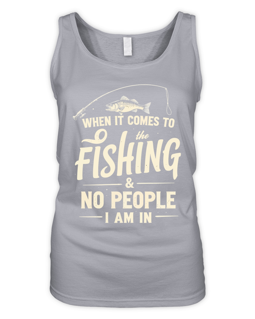 When it comes to the fishing & no people Organic Women's Tank Top