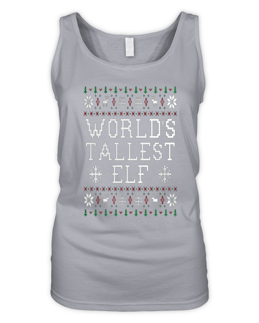 worlds tallest elf ugly Christmas Organic Women's Tank Top