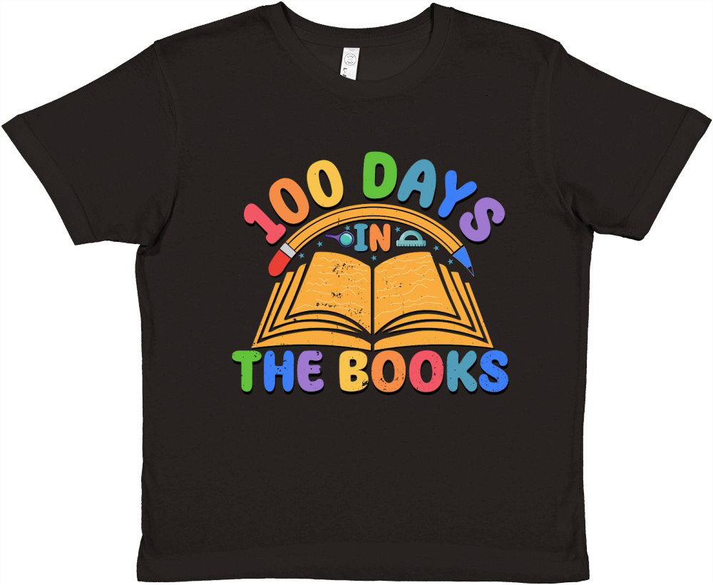 100 Days In The Books Premium Kids Crewneck T-shirt