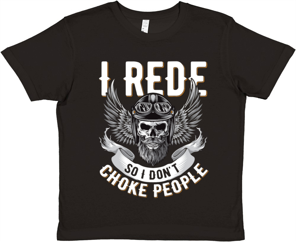 Biker Motorcycle Chopper Motorcycle Biking Gift Premium Kids Crewneck T-shirt