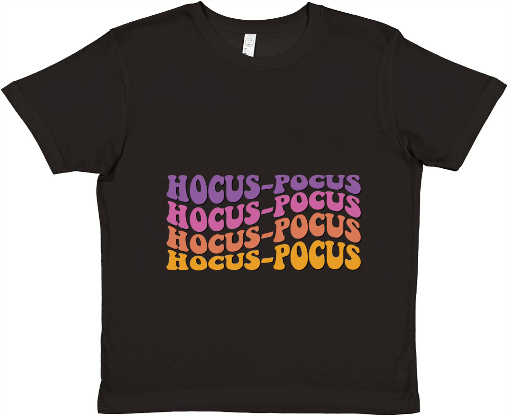 Hocus Pocus Hat Retro Groovy 02 Premium Kids Crewneck T-shirt