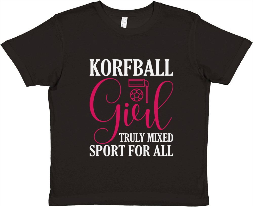 KorfBall Girl Truly Mixed Sport For All Premium Kids Crewneck T-shirt