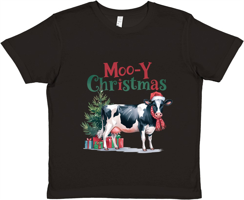 Moo Y Christmas Vintage 03 Premium Kids Crewneck T-shirt