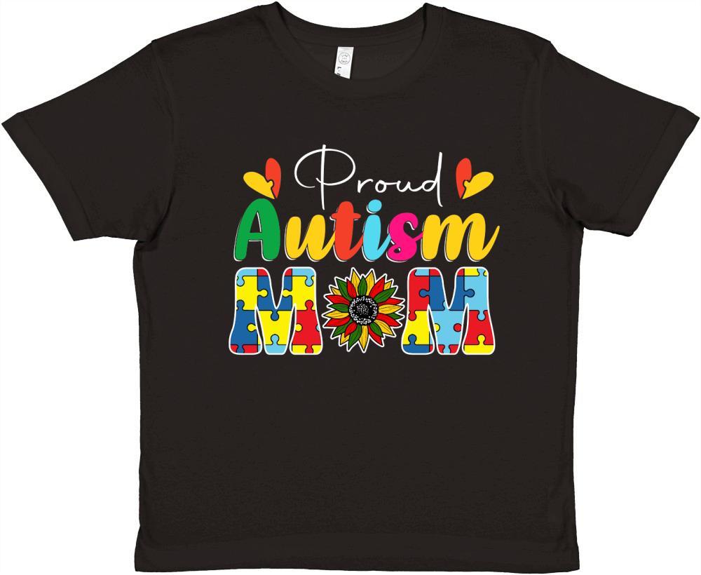 mother day   Autism   Proud Autism Mom Premium Kids Crewneck T-shirt