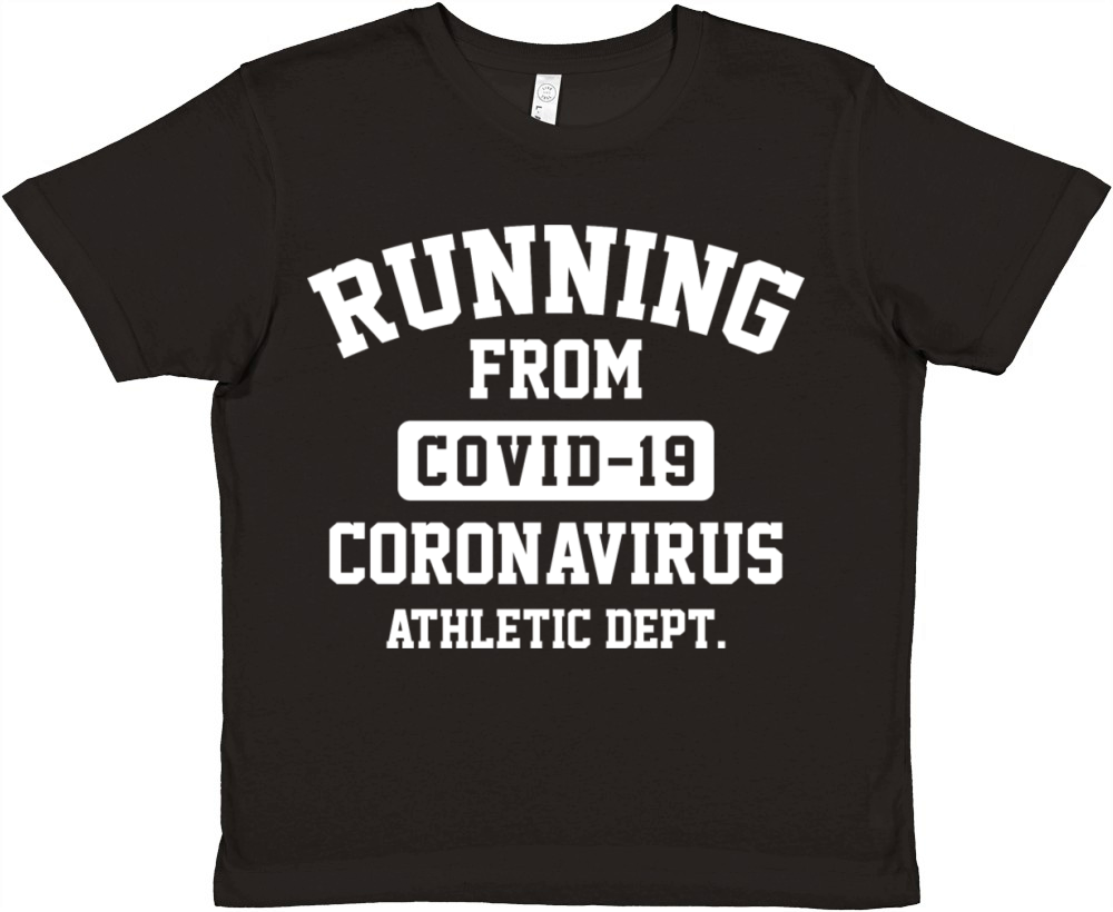 Running From Coronavirus Premium Kids Crewneck T-shirt