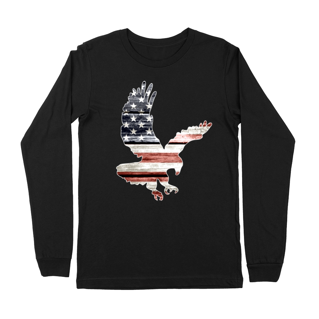american flag patriotic eagle bird animals patriot Premium Long Sleeve