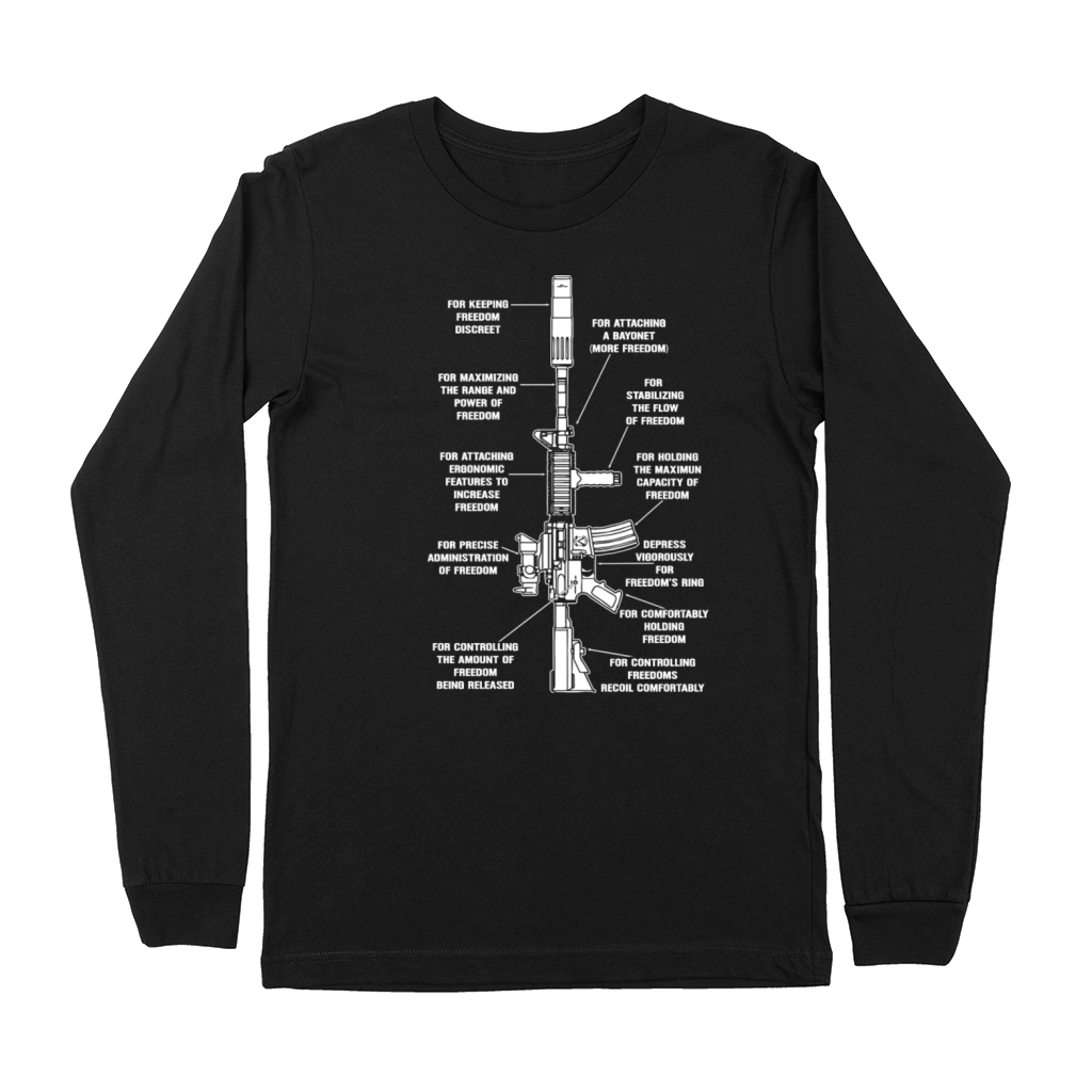Gun - For keeping freedom discreet awesome t - shi Premium Long Sleeve