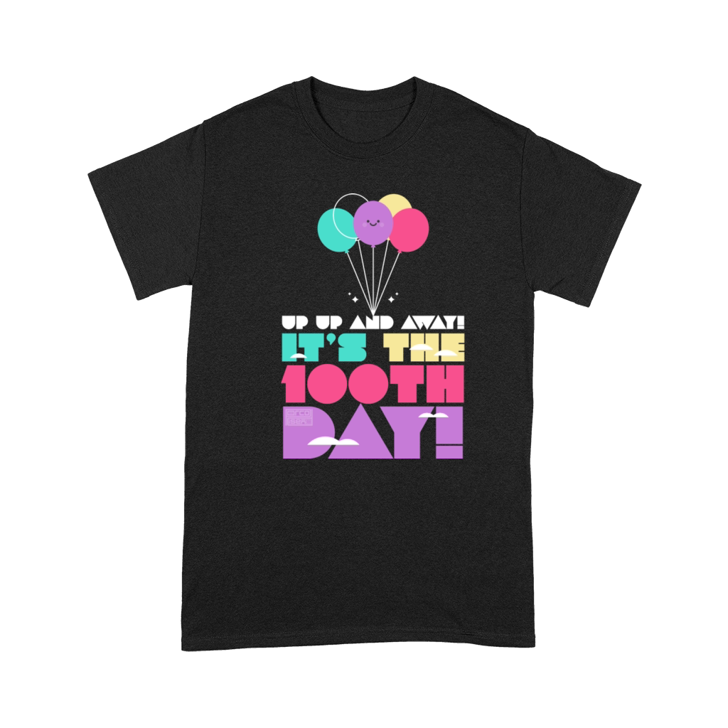 Cute Colorful Up and Away Balloon 100 Days of Scho Premium T-shirt