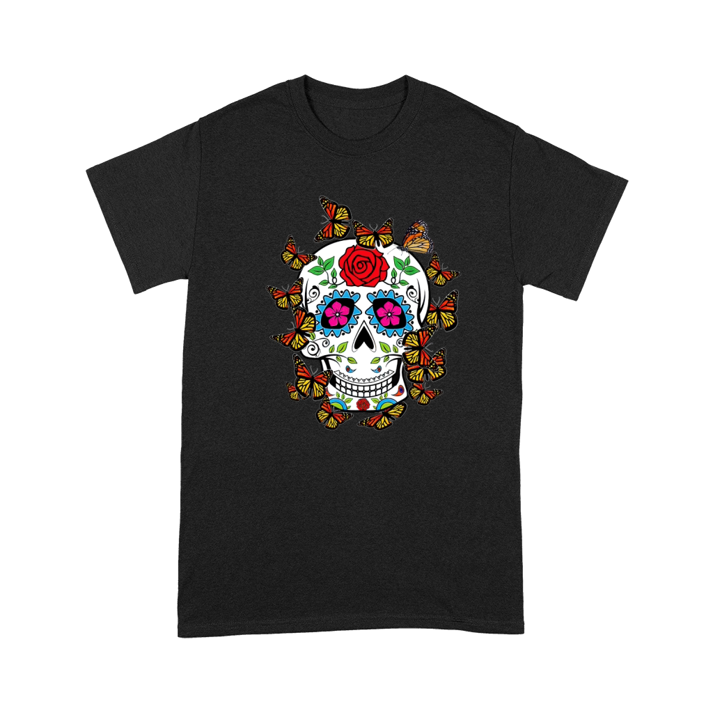 Original Dia De Los Muertos Costume Monarch Butterfly Halloween Premium T-shirt