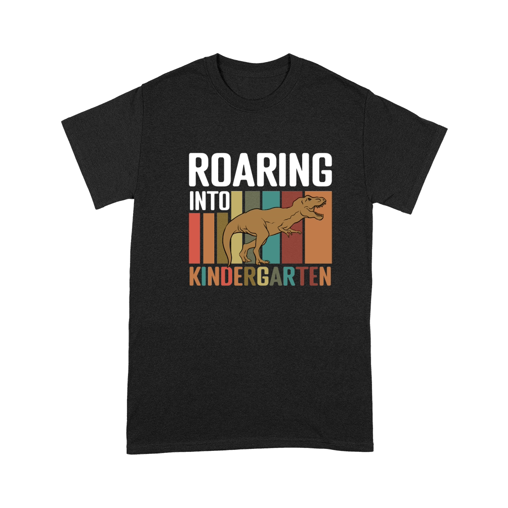 Roaring Kindergarten Dinosaur T Rex Back Premium T-shirt