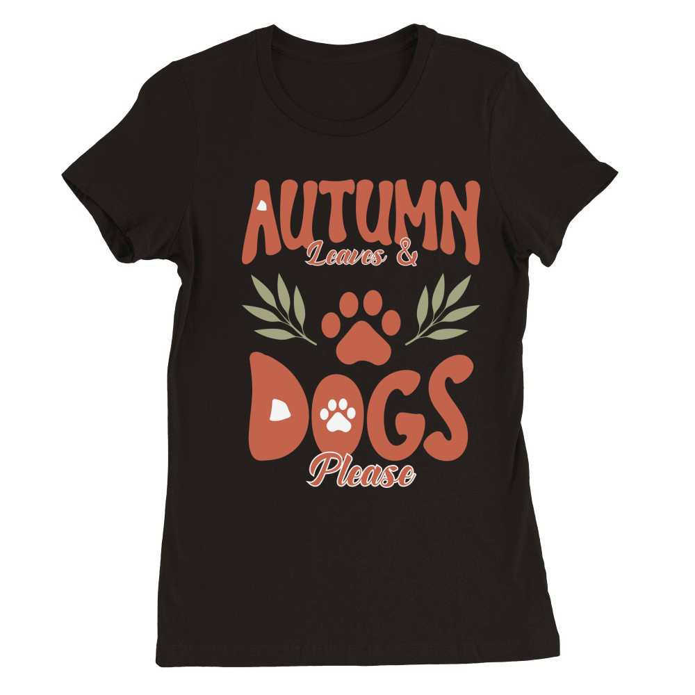 Autumn Dogs Premium Womens Crewneck T-shirt