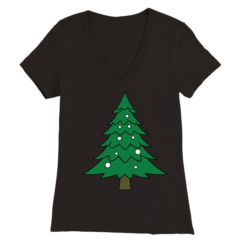 Christmas Tree 5 08 Premium Womens V-Neck T-shirt
