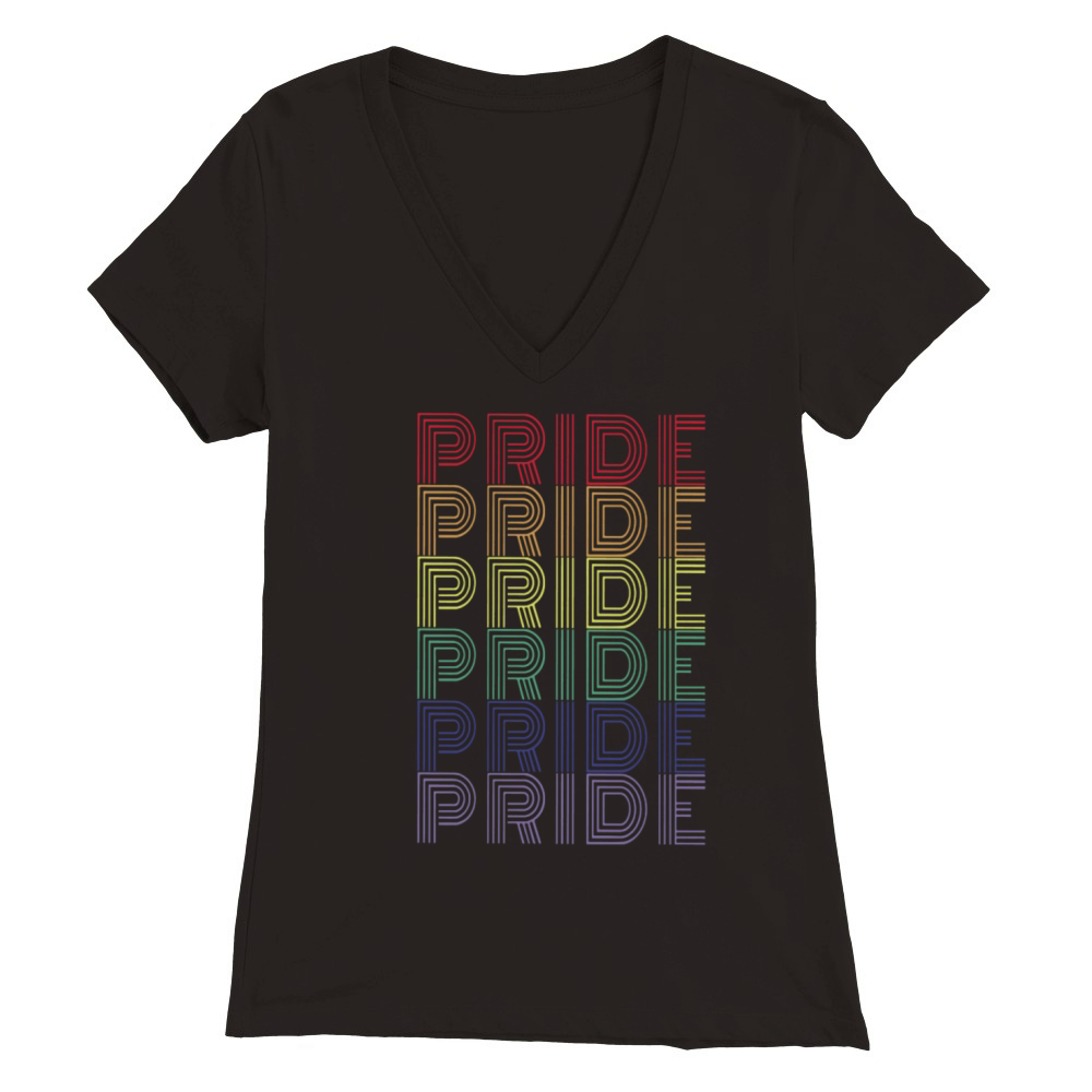 Pride LGBTQ Month Premium Womens V-Neck T-shirt