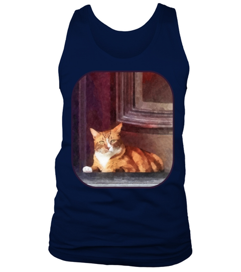 Cats - Orange Tabby in Doorway Tank Top Unisex