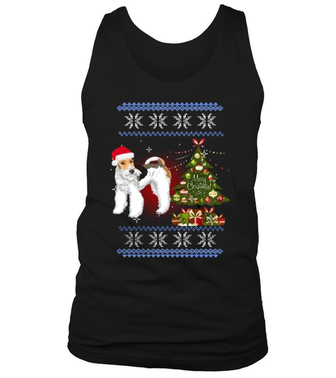 WIRE FOX TERRIER Ugly Christmas Tank Top Unisex