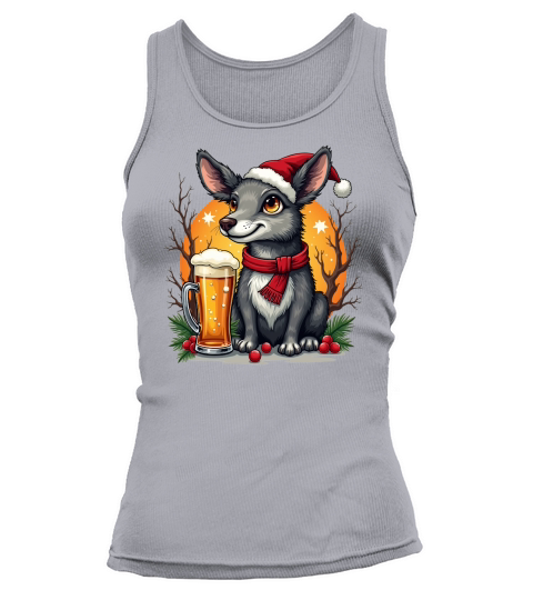 Funny Animal Beer Christmas Sublimation 6 05 Tank top Woman