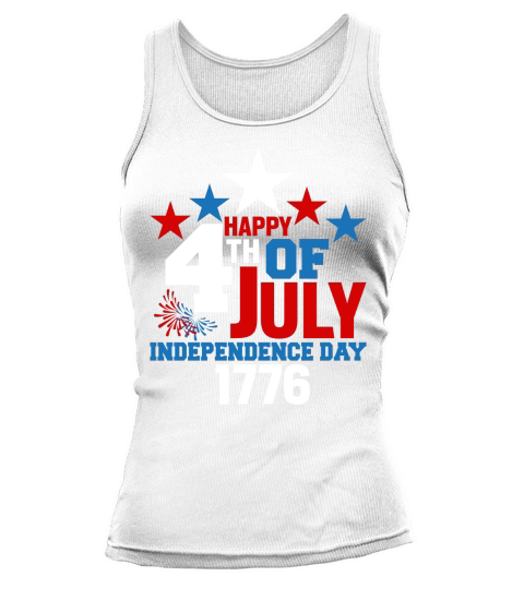 Happy 4th of July Independence Day 1776 Tank top Woman
