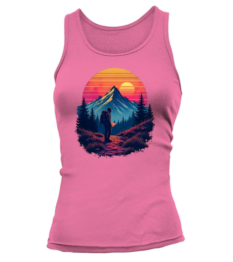 Hiker with Map in Mountains 2 Tank top Woman