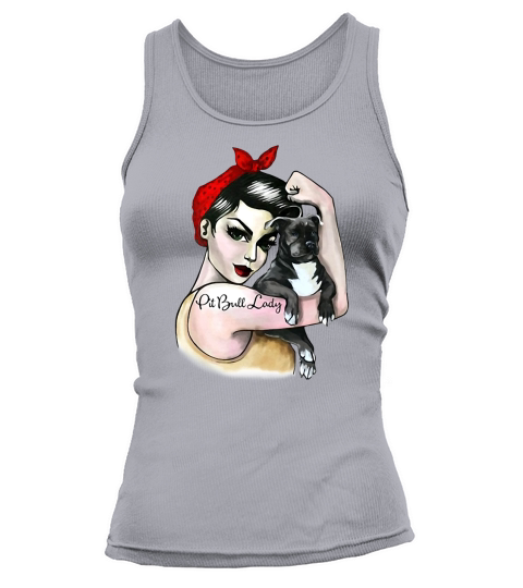 Pitbull lady Mom Unbreakable Tank top Woman
