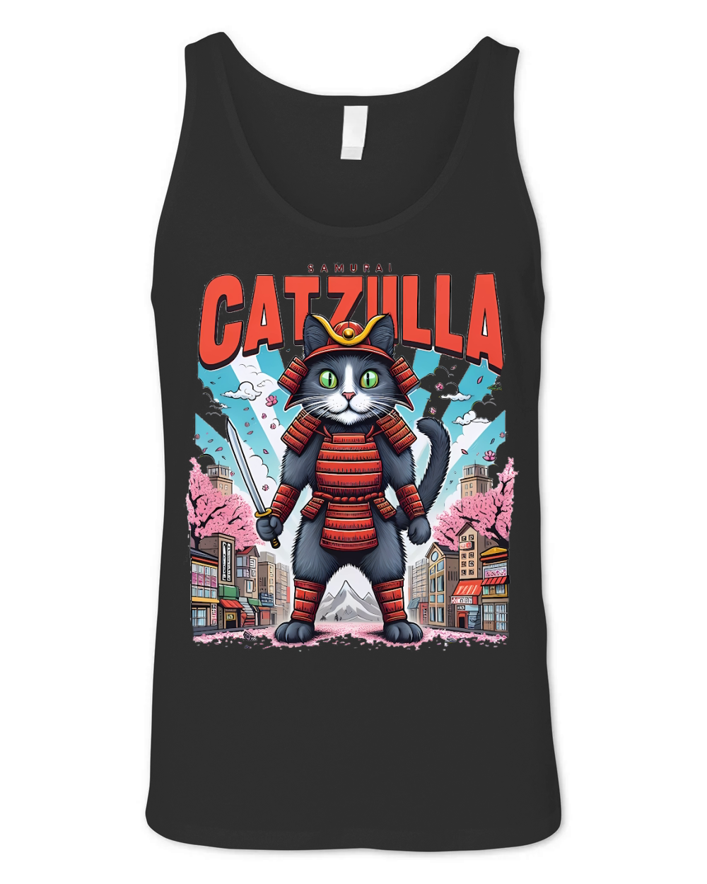 funny cat (12) Unisex Jersey Tank