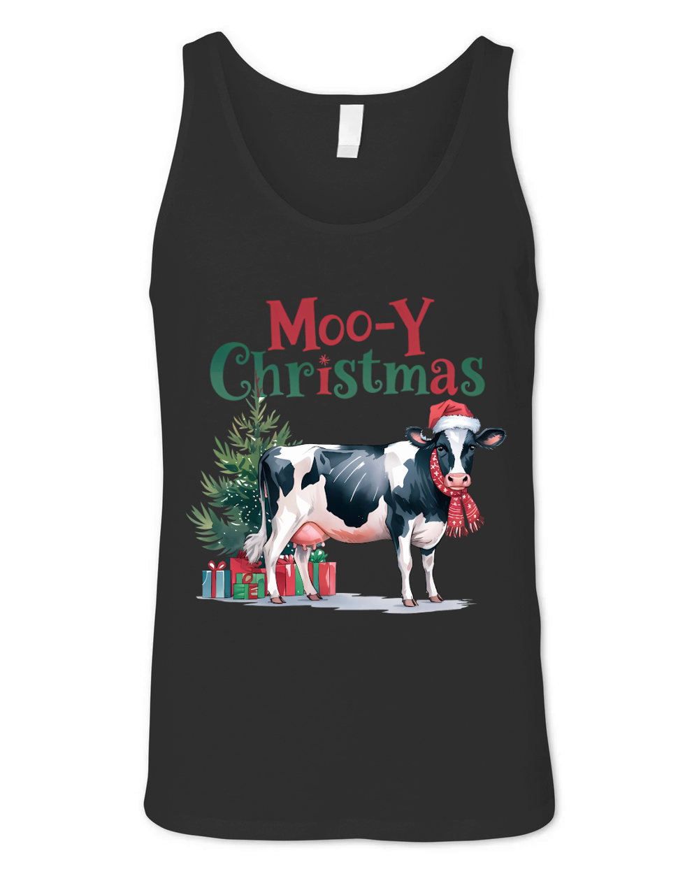 Moo Y Christmas Vintage 03 Unisex Jersey Tank