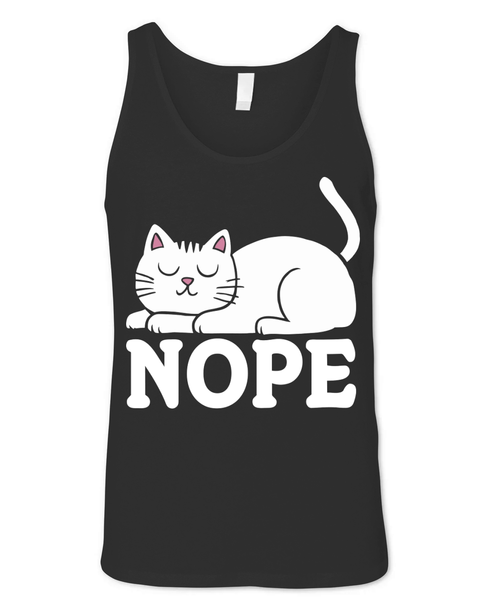 nope Cat Unisex Jersey Tank