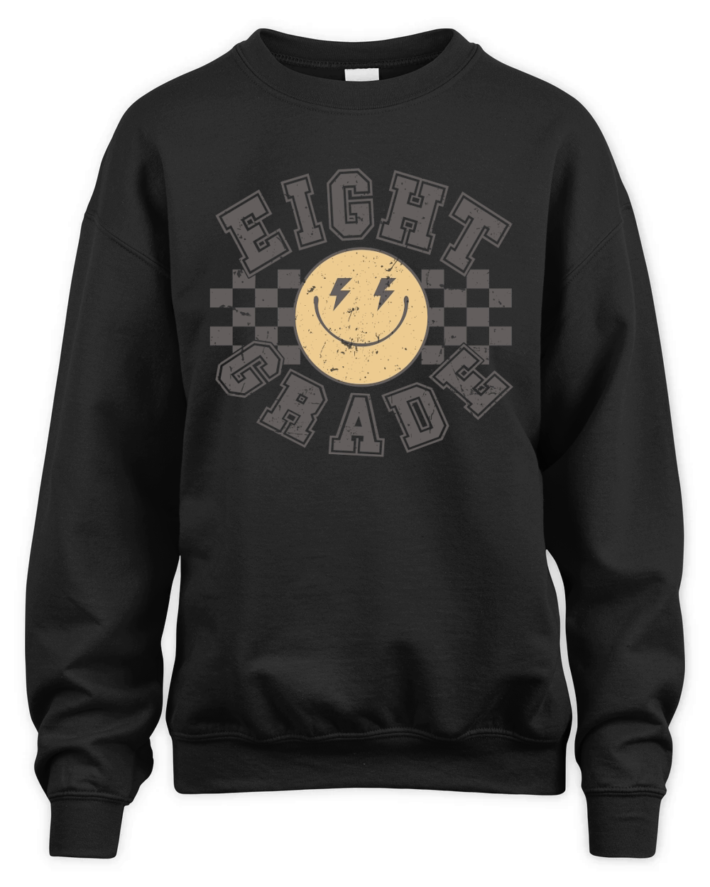 eight grade checkered Unisex Premium Crewneck Sweatshirt
