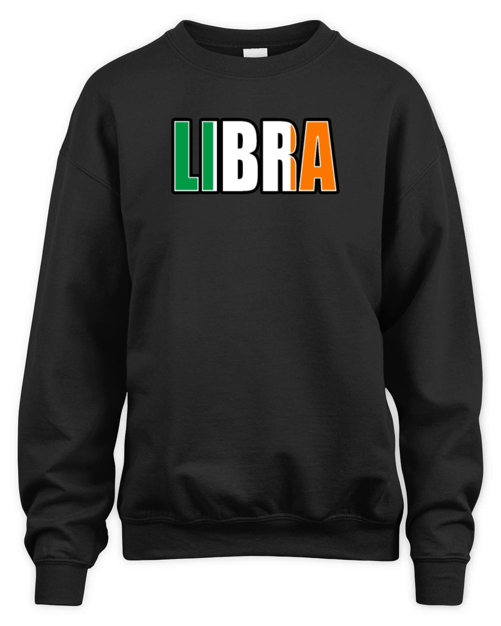 Libra Irish Horoscope Heritage DNA Flag Unisex Premium Crewneck Sweatshirt