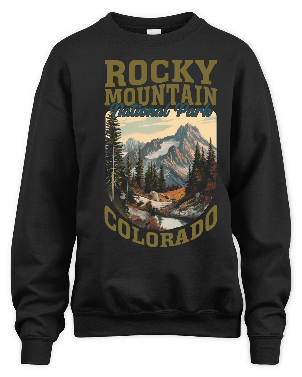Rocky Mountain National Park Colorado Unisex Premium Crewneck Sweatshirt