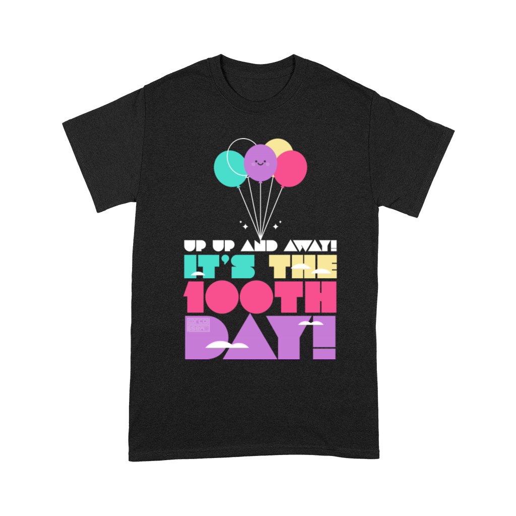 Cute Colorful Up and Away Balloon 100 Days of Scho Unisex T-Shirt