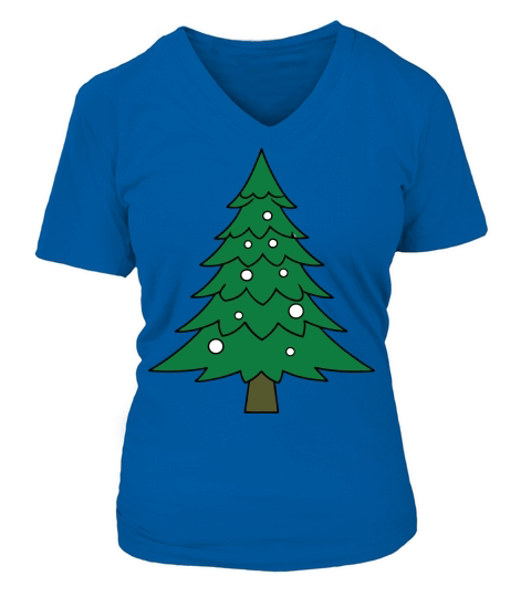 Christmas Tree 5 08 V-neck T-Shirt Woman