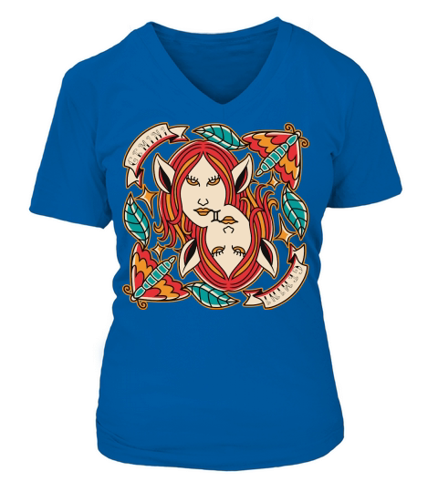 Gemini V-neck T-Shirt Woman