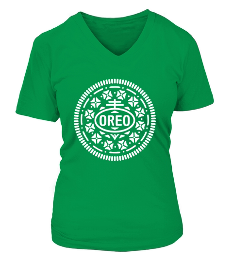 Oreo Cookie Logo Icon V-neck T-Shirt Woman
