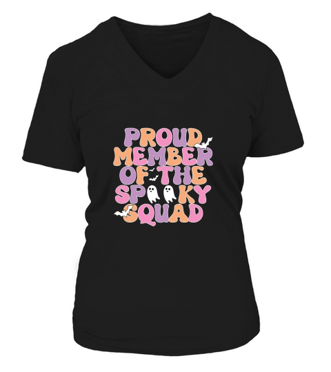 Proud member of the spooky Squad V-neck T-Shirt Woman