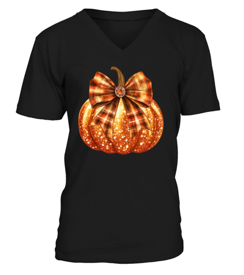Glitter pumpkin 1 V-Neck T-shirt