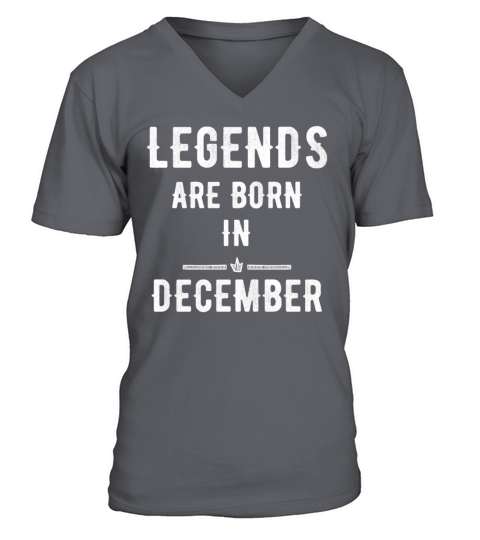 Legends are born in december V-Neck T-shirt