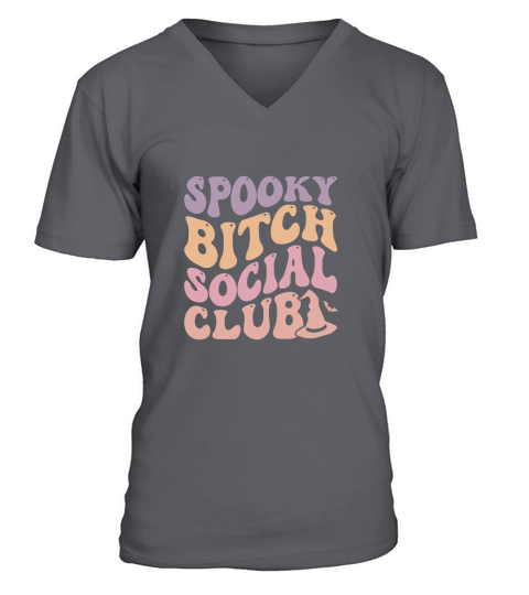 Spooky Bitch Social Club V-Neck T-shirt