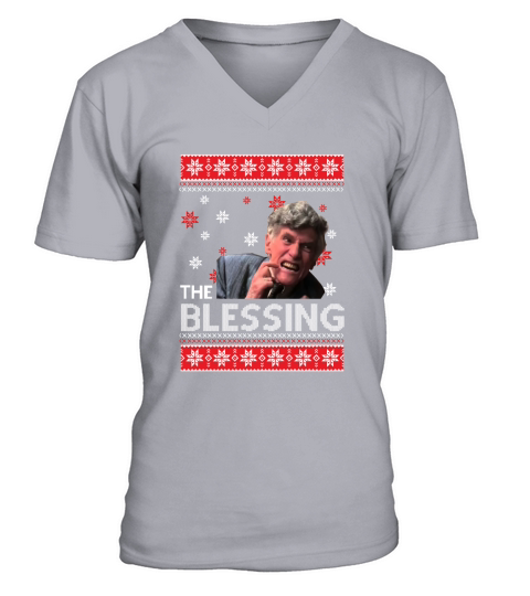 Uncle Lewis The Blessing Christmas Vacation Ugly Christmas V-Neck T-shirt