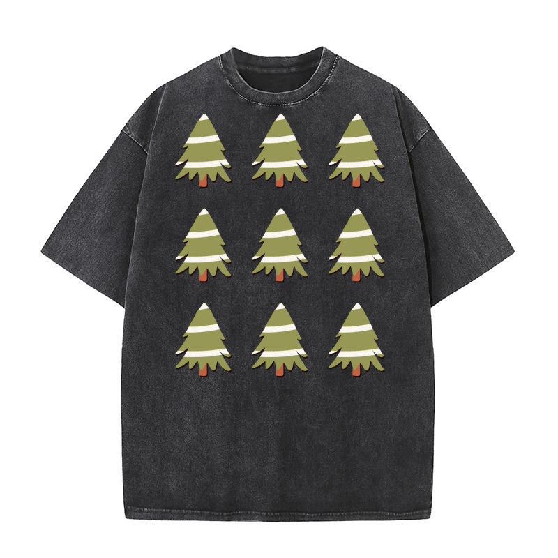 Christmas Tree (1) 9 Washed T-Shirt