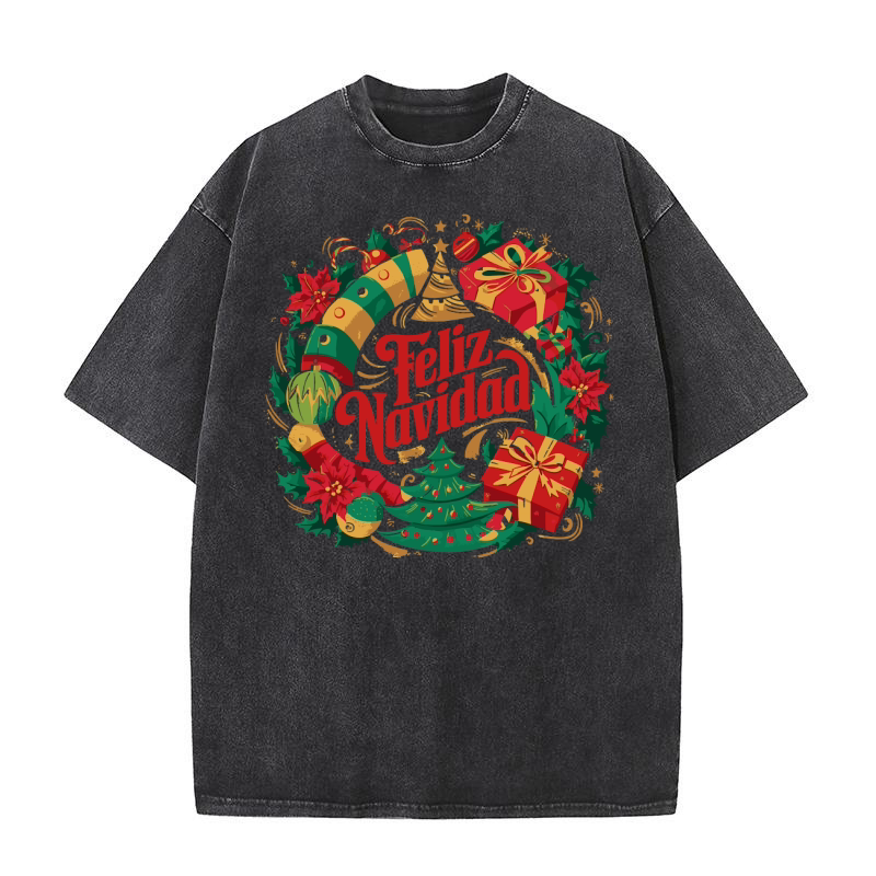 Feliz navidad Washed T-Shirt