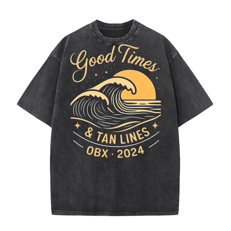 Good Times Tan Lines OBX.2024 Washed T-Shirt