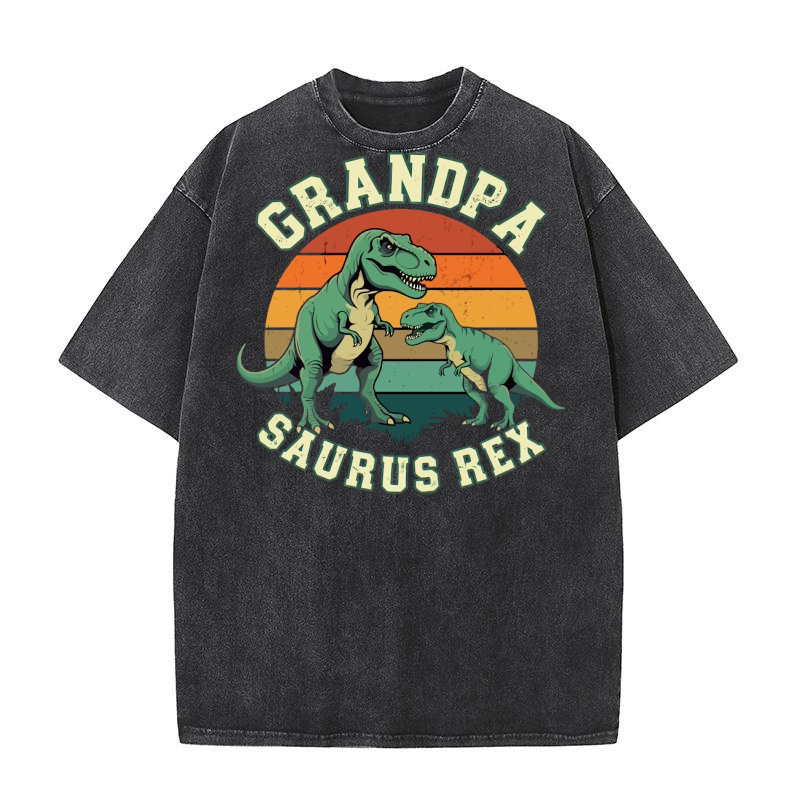 Grandpa sauris rex Washed T-Shirt