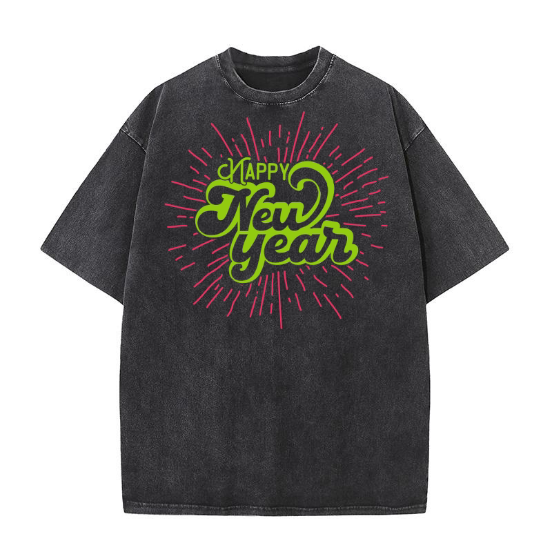 Happy new year 06 Washed T-Shirt