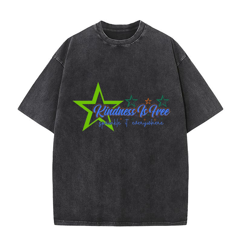 Kindness Is Free Sprinkle It Everywhere Washed T-Shirt