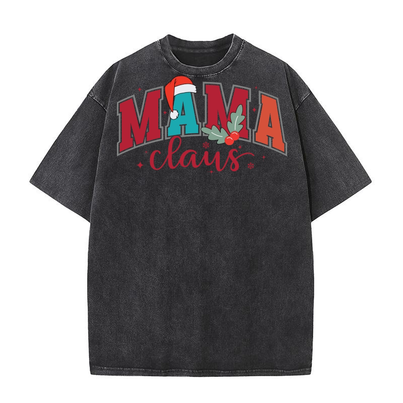 Mama claus 10 Washed T-Shirt
