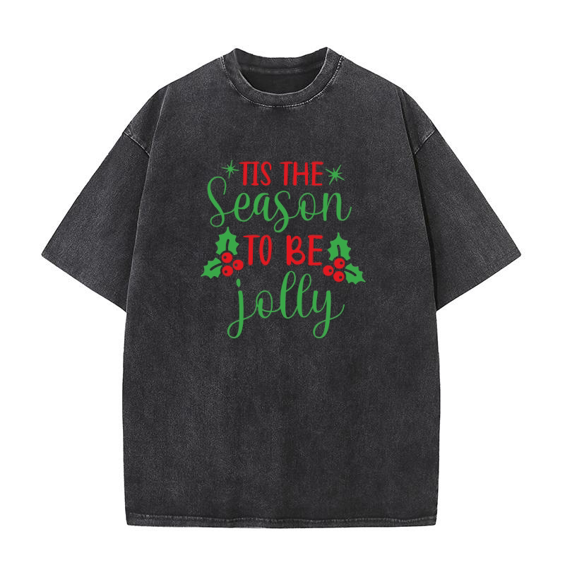 Tis the season to be jolly Washed T-Shirt